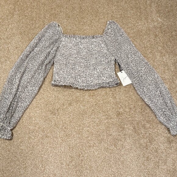 Bundle Lot Womens Medium Ruched Long Sleeved Shirts Crop Tops NWT Japna & Mi Ami - Picture 4 of 9